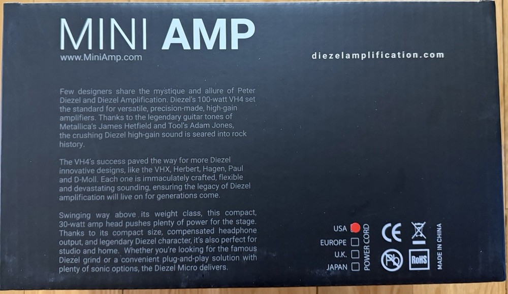 Diezel VH Micro 30W Guitar Amplifier Head