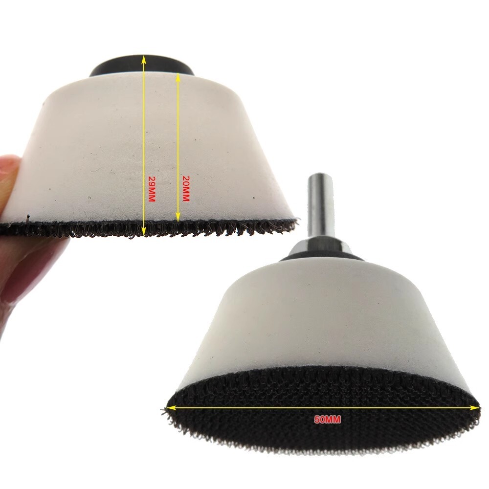 50mm 70mm M6 Thread Hook & Loop Sanding Backing Pad Discs For Sanding Disc Drill