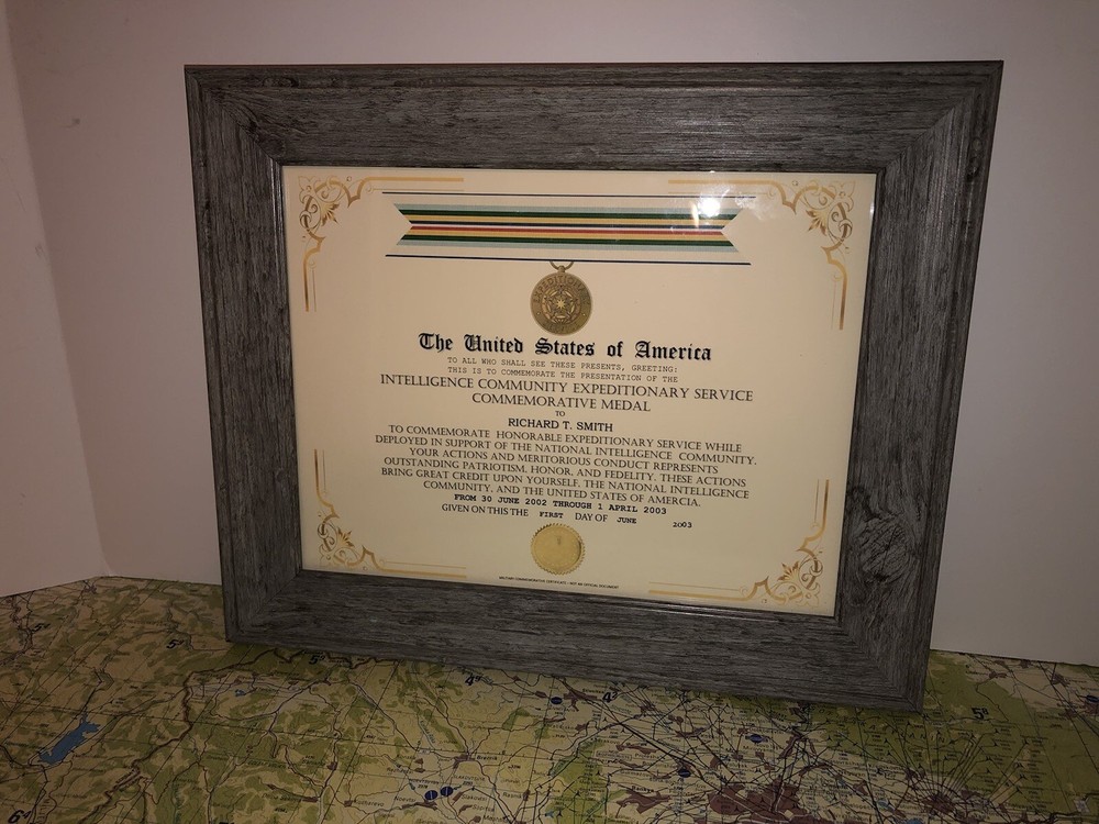 INTELLIGENCE COMMUNITY - EXPEDITIONARY SERVICE COMMEMORATIVE CERTIFICATE Type-1