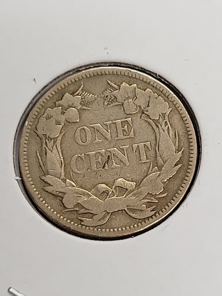 1857 Flying Eagle Small Cent Penny 1C Coin NICE DETAILS