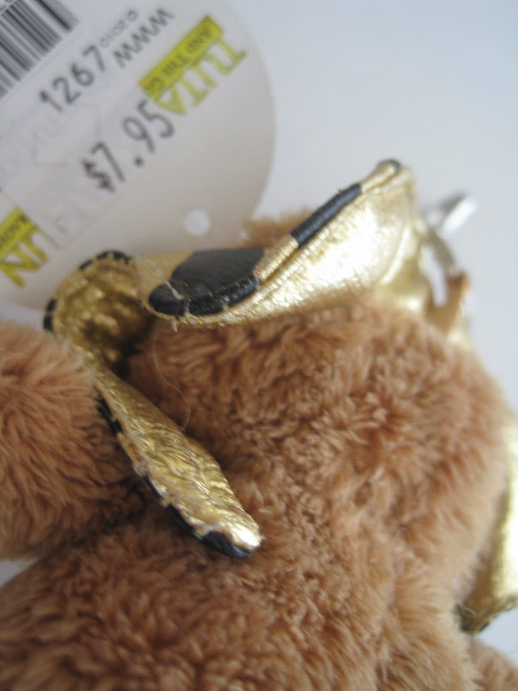 King TUT Bear Plush Keychain NWT