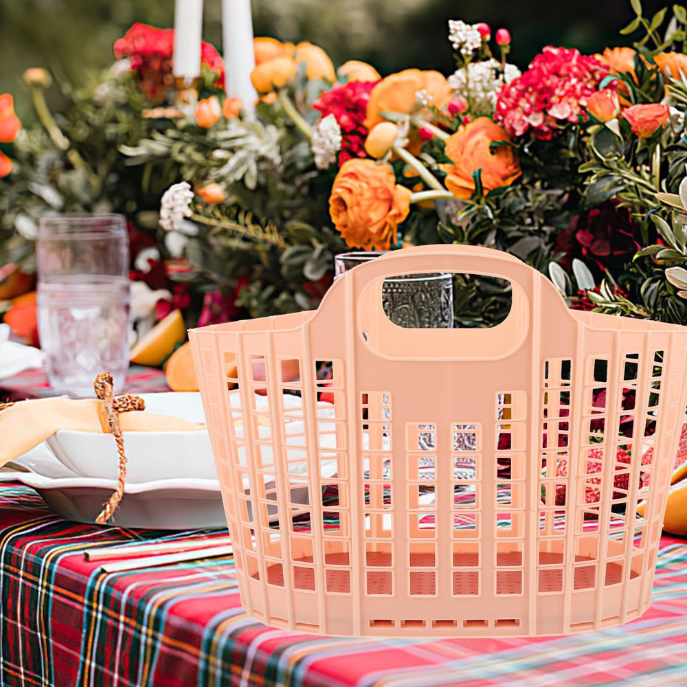 Foldable Handbasket with Handle 2-Pack for Fruit and Vegetable Storage Kitche...