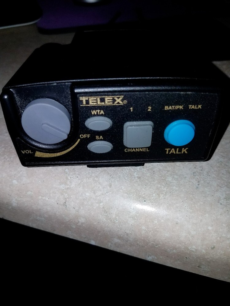 Telex TR-80N UHF Beltpack Wireless Intercom Band A3 R5 Connection