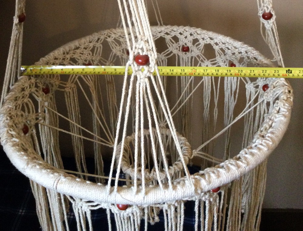 Huge Vintage Macrame Plant Hanger 80”