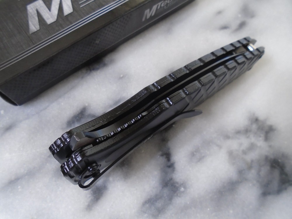 Mtech Assisted Open Dagger Pocket Knife Black Folder MT-A2044BK Spear Point New