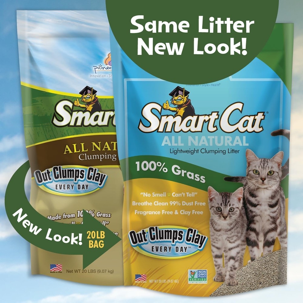 Natural 20lb Cat Litter - Effective Odor Control & Soft Sand-Like Texture