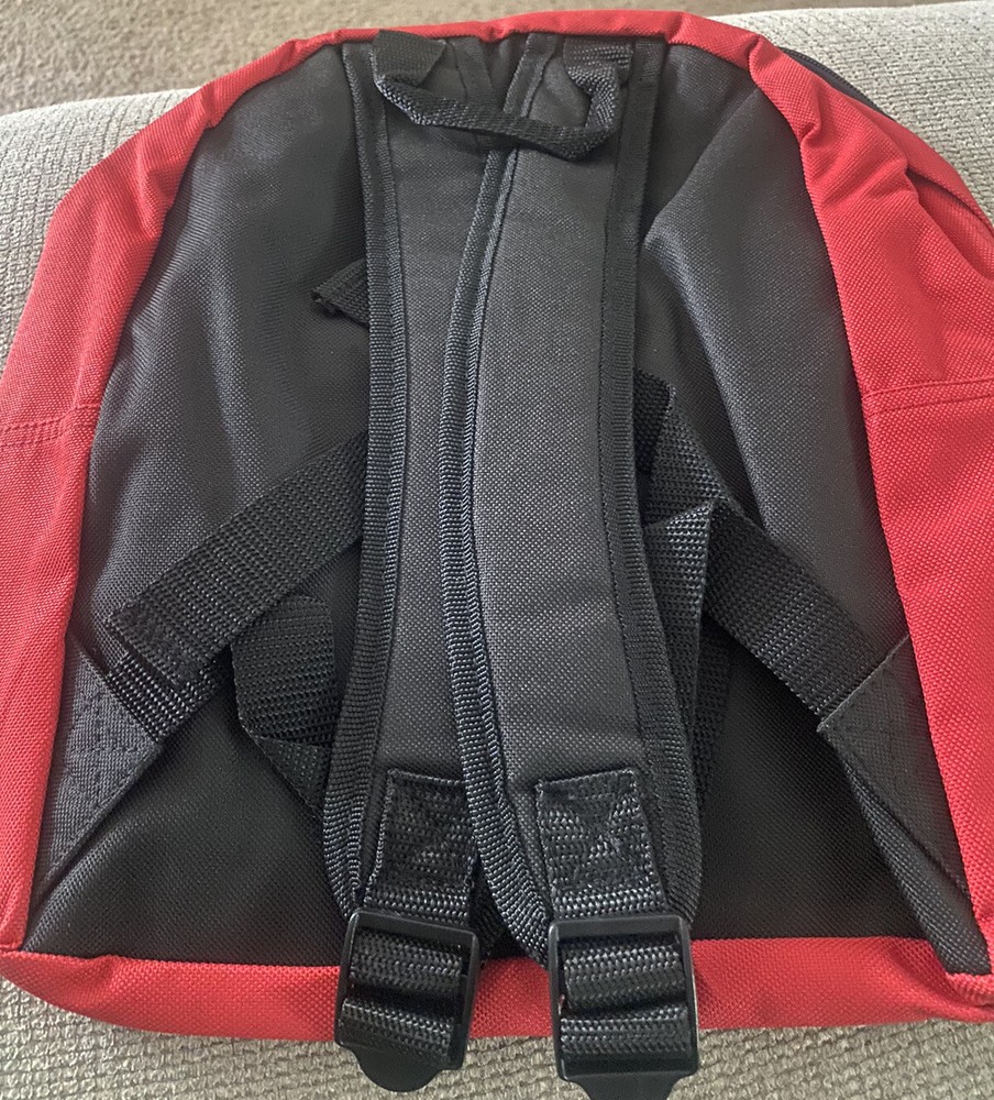 Amaro Red Backpack Two Pocket.