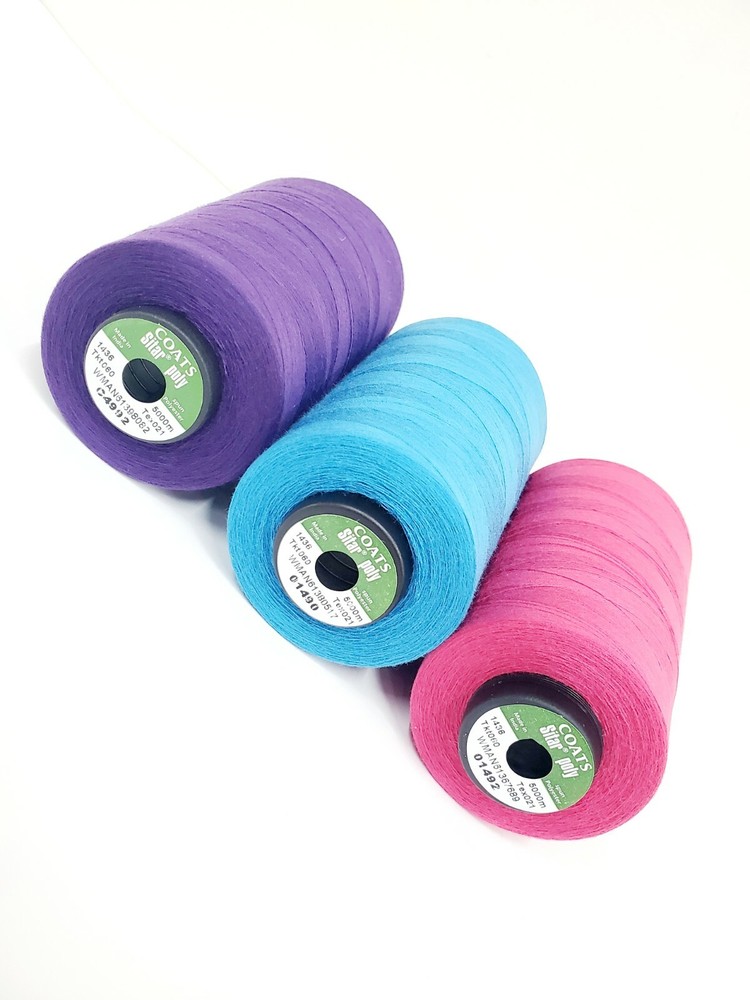 Bobbin Thread 100% Spun Polyester (Pack of 3) 10,000 Mts