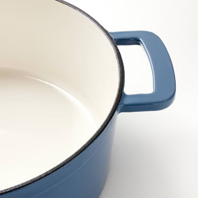 5.5qt Enamel Dutch Oven Blue - Figmint
