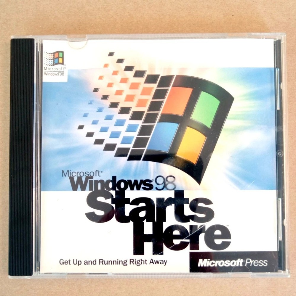 Vintage CD - Microsoft Windows 98 Starts Here