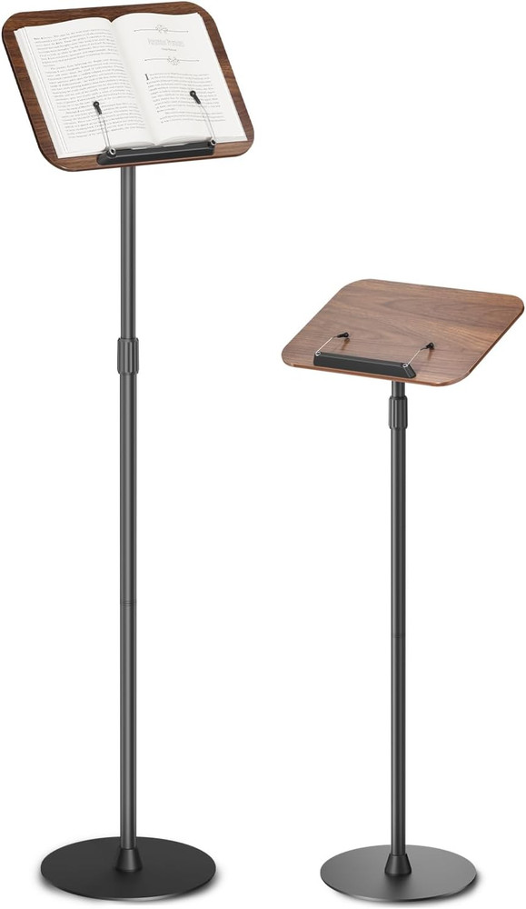 Floor Book Stand, Height Adjustable Reading Stand, Multi-Purpose Book Holder/Lap