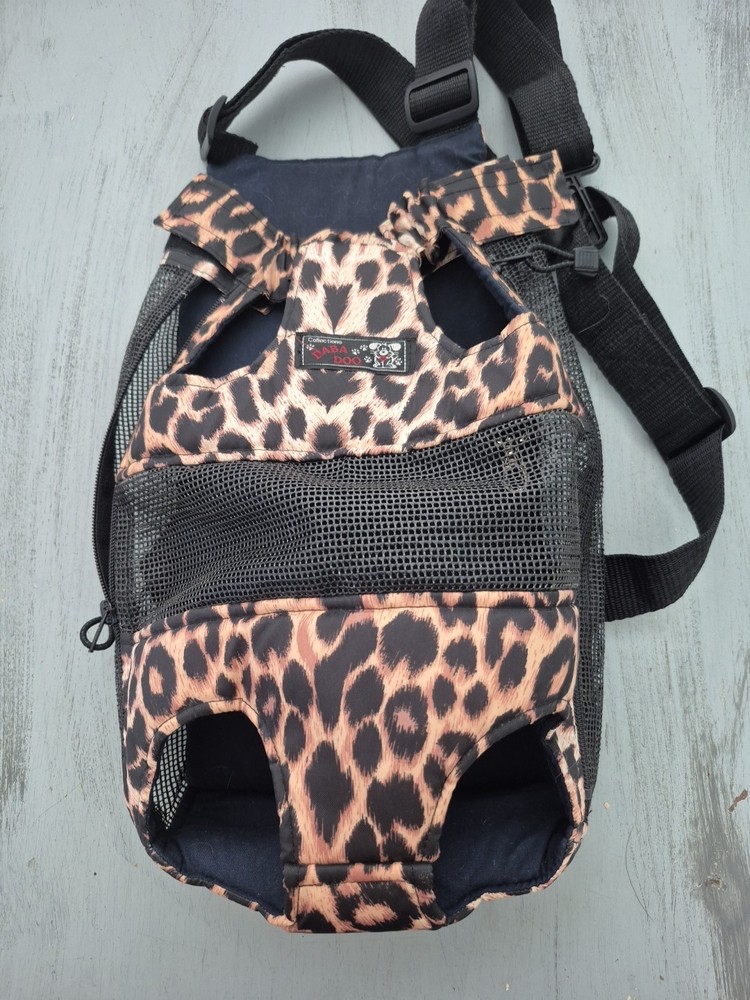 Daba Doo Dog Carrier Front Or Back Black Small Dog