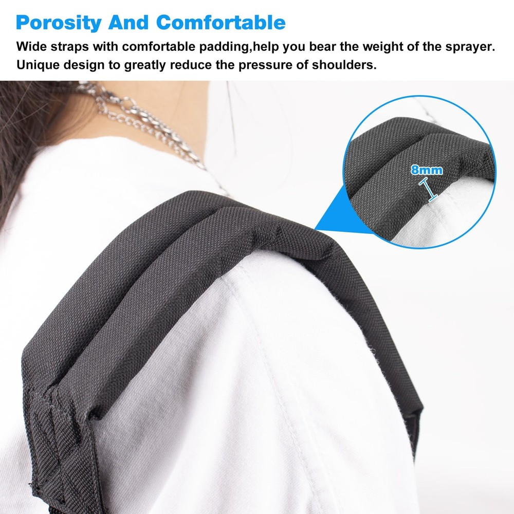 6-8137 Backpack Sprayer Straps Replacement Cha-pin Sprayers One Size, Black