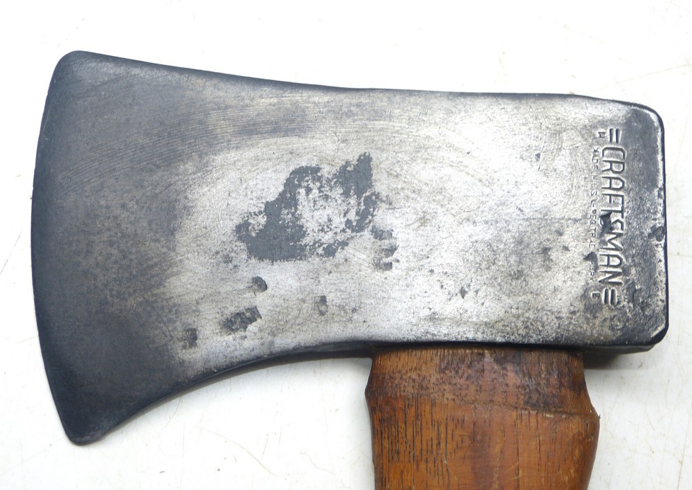 3½ Pound =Craftsman= Single Bit Connecticut Pattern Axe Original Handle INV