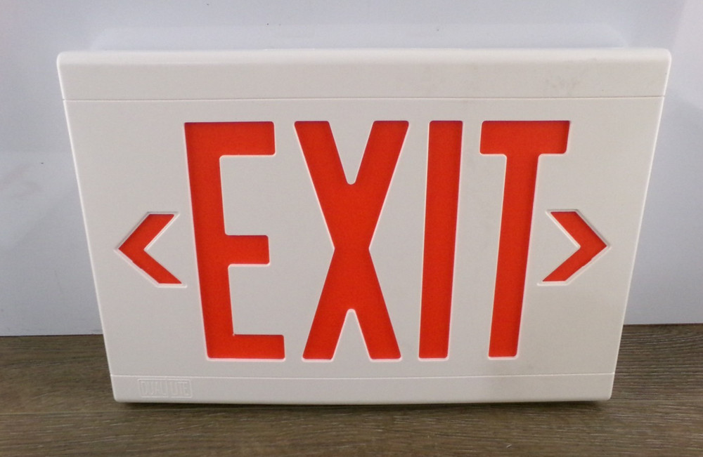 Dual Lite EXIT Sign LXURWE Thermoplastic LED Liteforms RW1