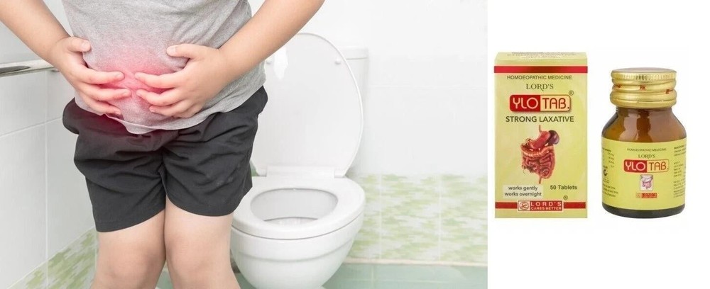 Homeopathic Ylo Tablets Strong Laxative Tablets for Constipation,Regulates Bowel
