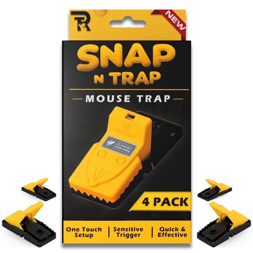 RinneTraps | Snap N Trap Mouse Trap | 4 Pack |