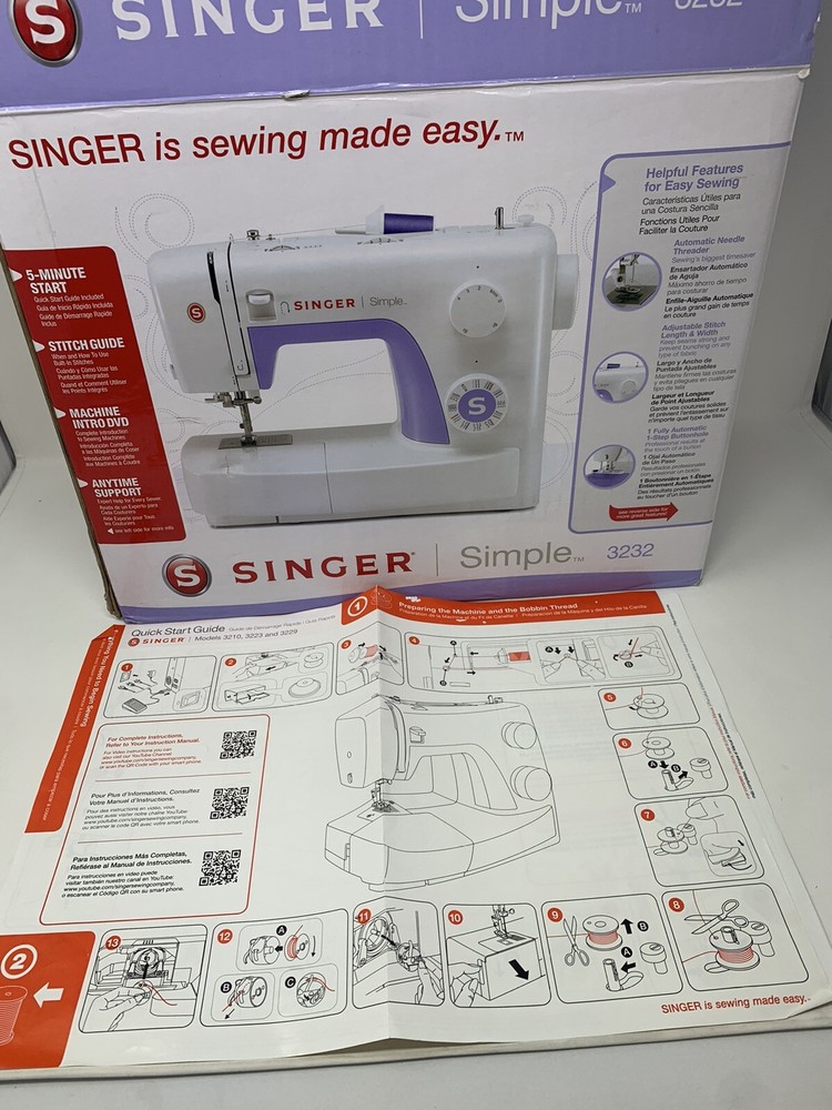 Singer Simple 3232 Sewing Machine with box
