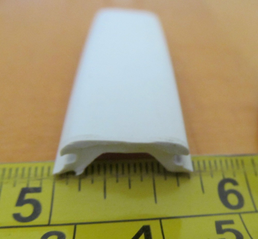 White RV Marine Camper Thick Vinyl 5/8" Insert Trim Flexible Screw Cover 50 Ft.