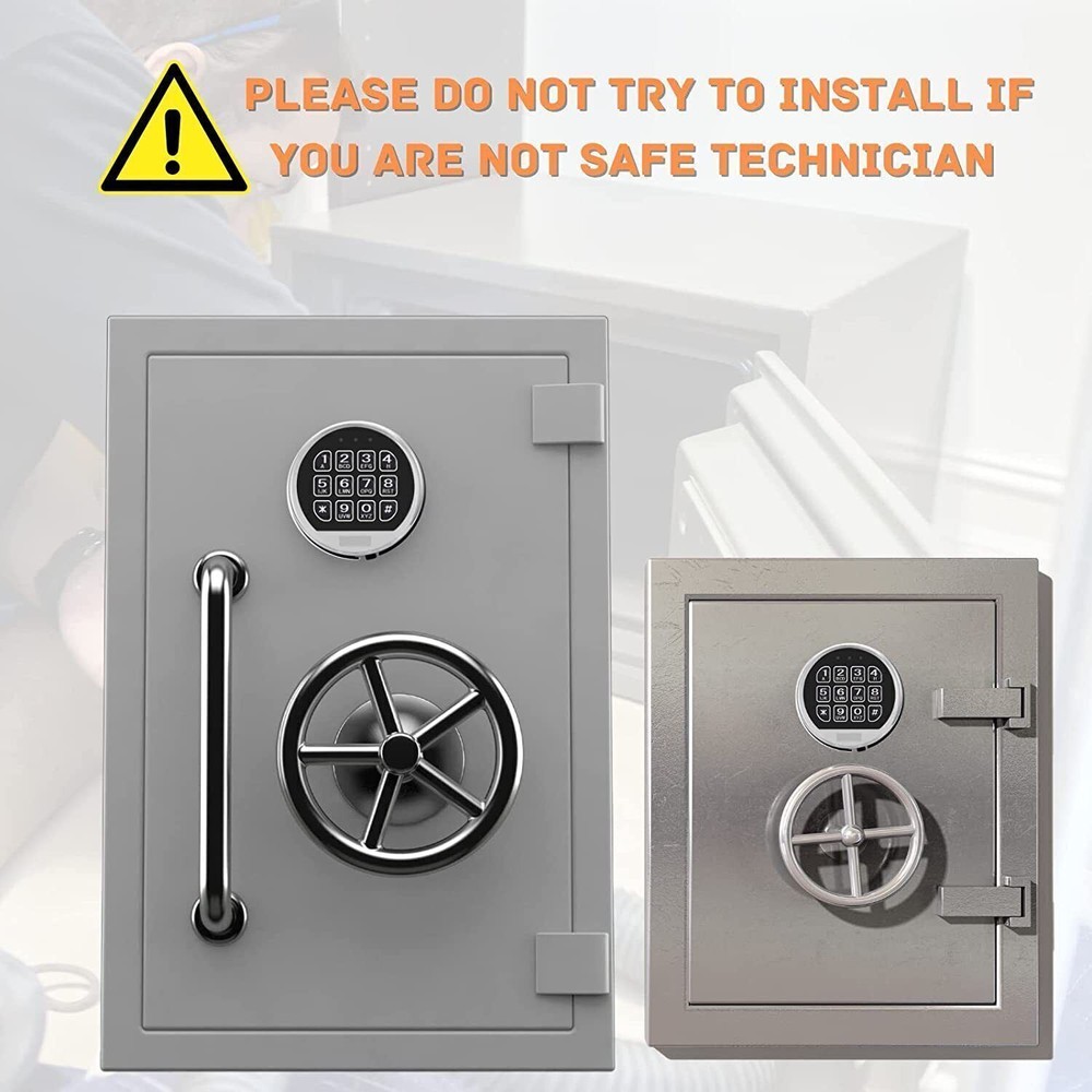 Gun Safe Lock Replacement & Swing Bolt Lock Black Keypad Electronic Safe Lock