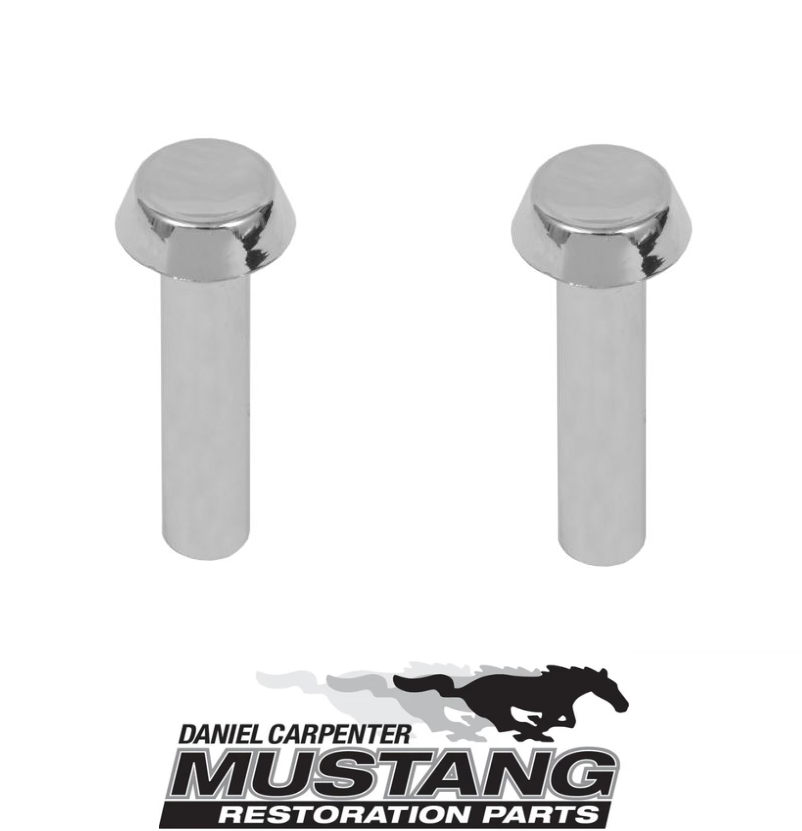 1965 1966 Mustang Door Lock Knobs Pair - Daniel Carpenter