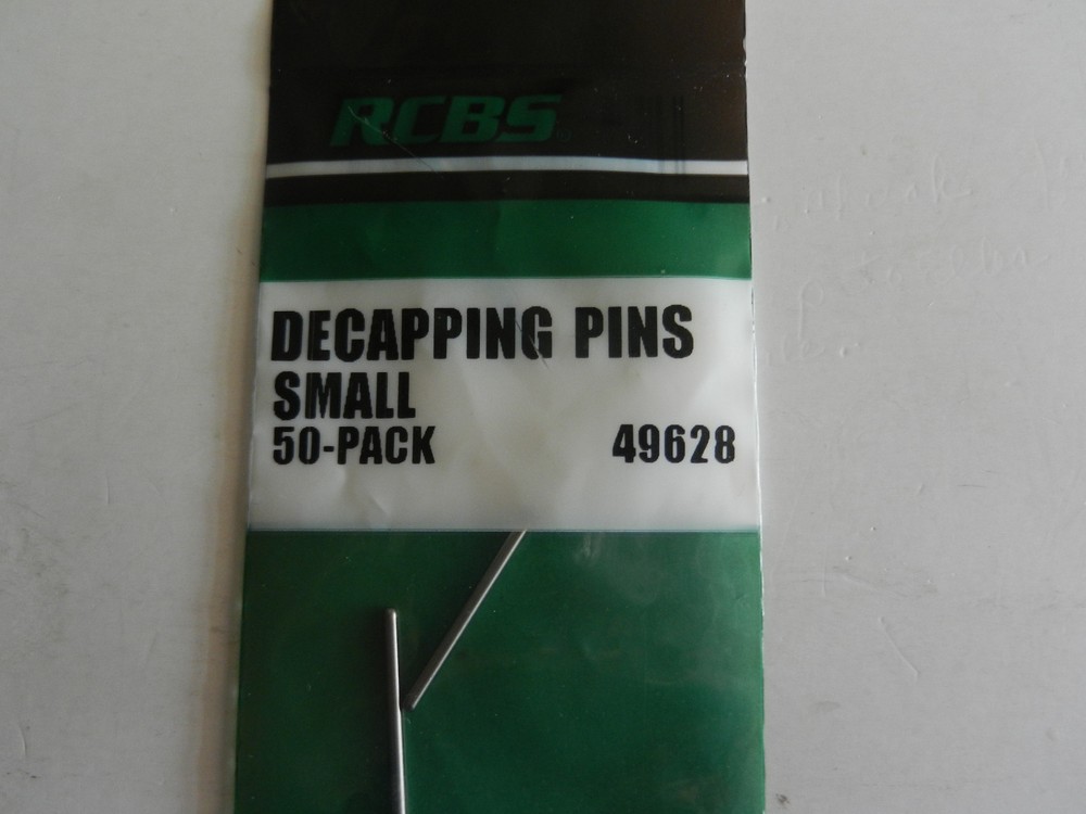 RCBS Decapping Pins; Pack of 50; SMALL; 49628