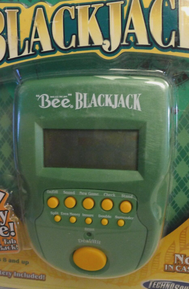 Bee Blackjack Techno Source 30220 Electronic Handheld Game 2003 NOS