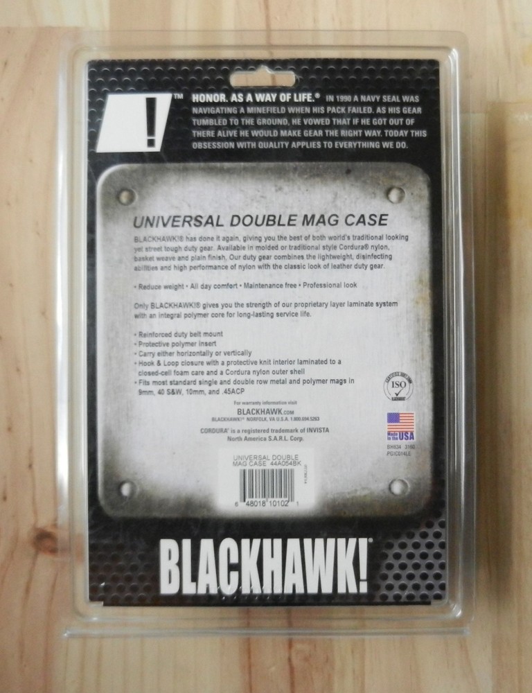 Blackhawk Universal Double Mag Case; Black; 44A054BK