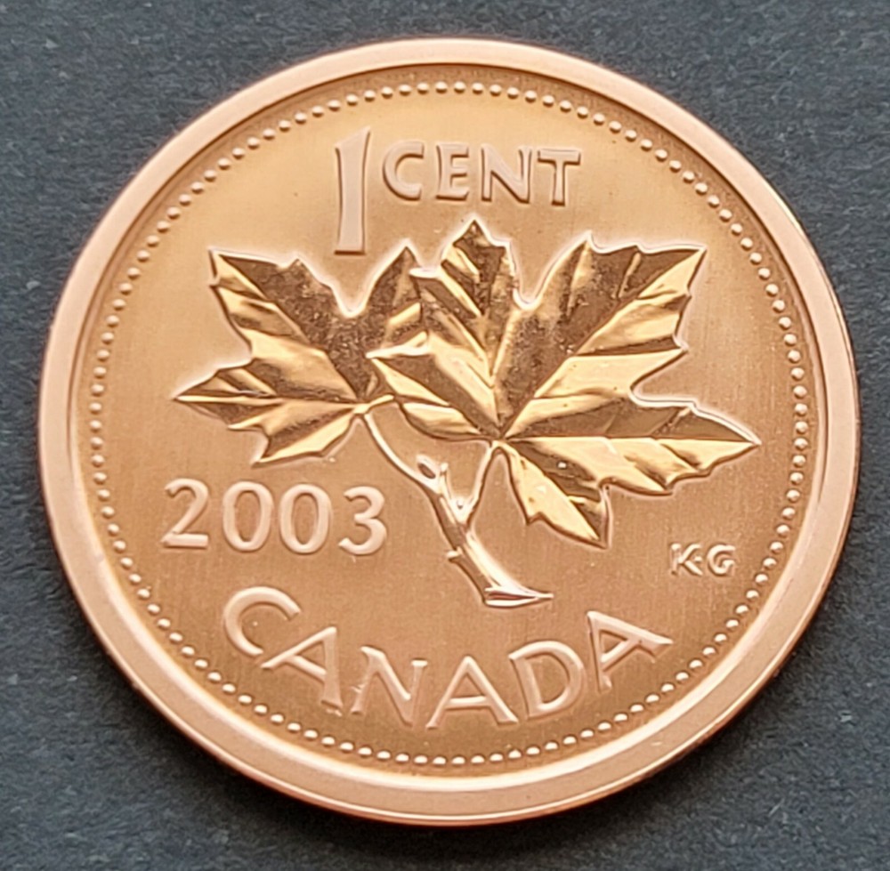 *** CANADA  ONE  CENT  2003 P  ***  SPECIMEN  ***  MAGNETIC ***