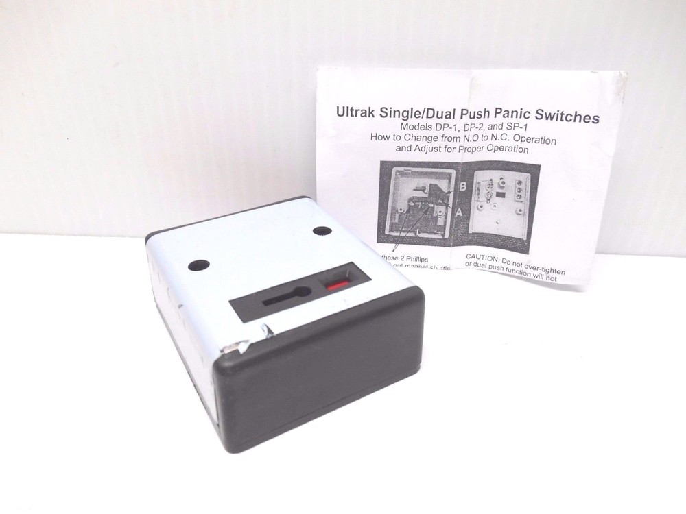 ULTRAK DP-2 DUAL PUSH BUTTON PANIC SWITCH WITH RESET KEY