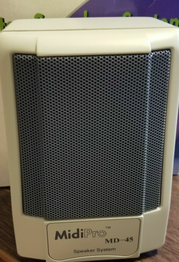 MidiPro MD-45 Computer Speaker System for Cassette or CD Player NEW