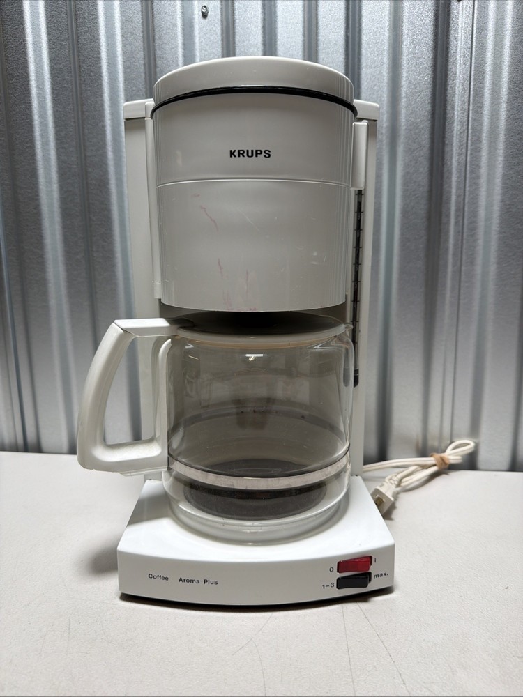 KRUPS Compact Aroma 12 Cup Coffee Maker White Type 134B