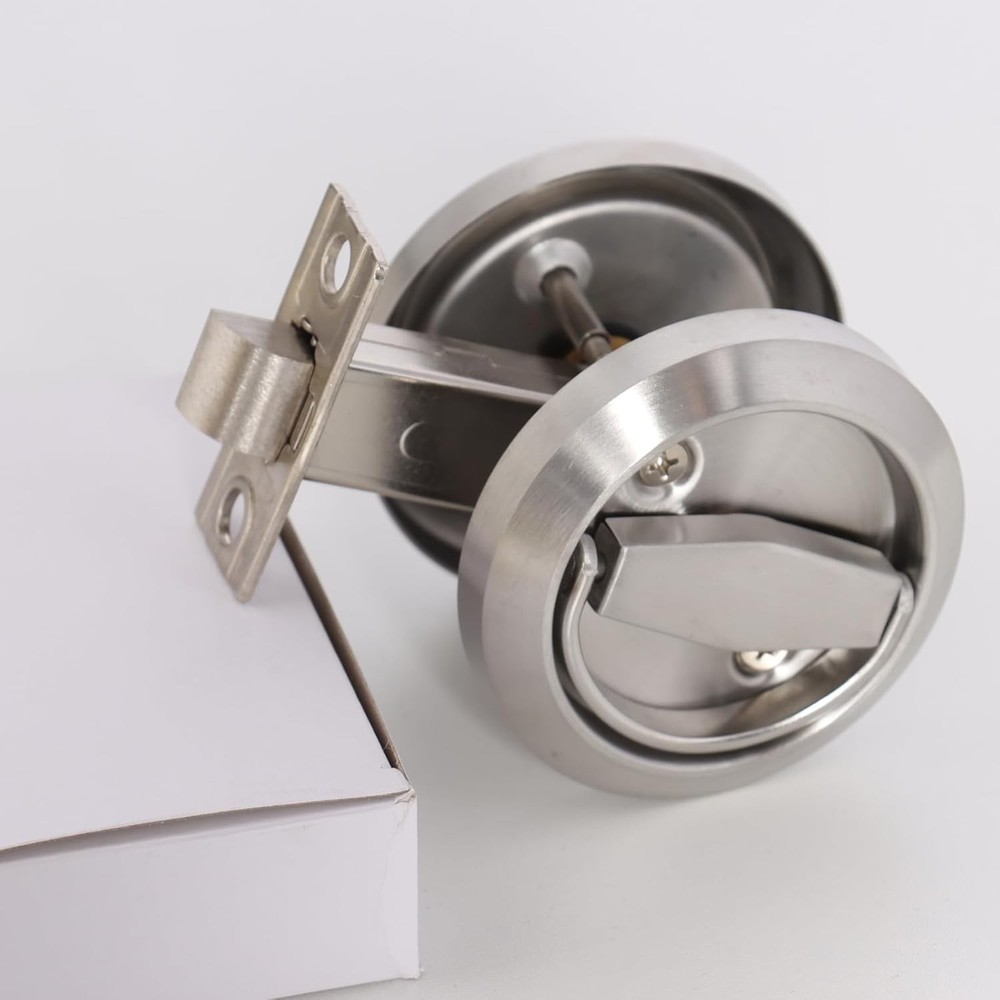 Stainless Steel Door Handle Ring Pull Corridor Concealed Recessed Cup Handle