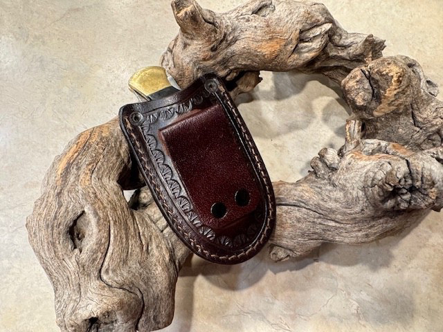 Replacement Leather knife sheath with belt attachment (Sheath only)