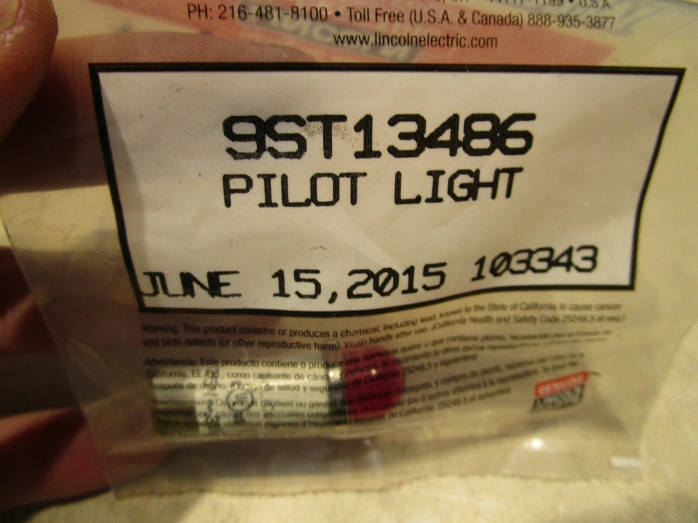 LINCOLN ELECTRIC 9ST13486 PILOT LIGHT, B0231