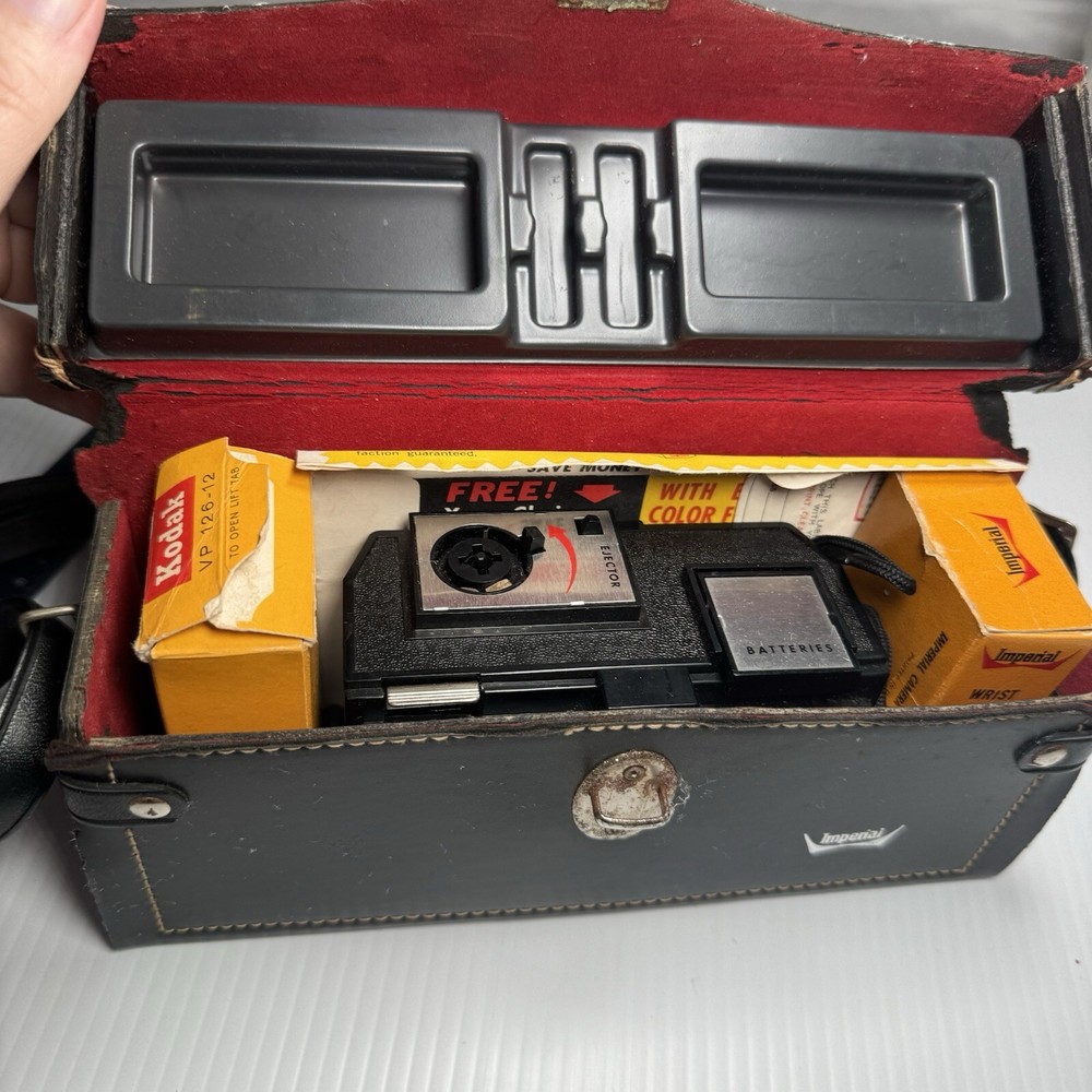 Imperial Insta Cube Camera Kit In Leather Camera Bag