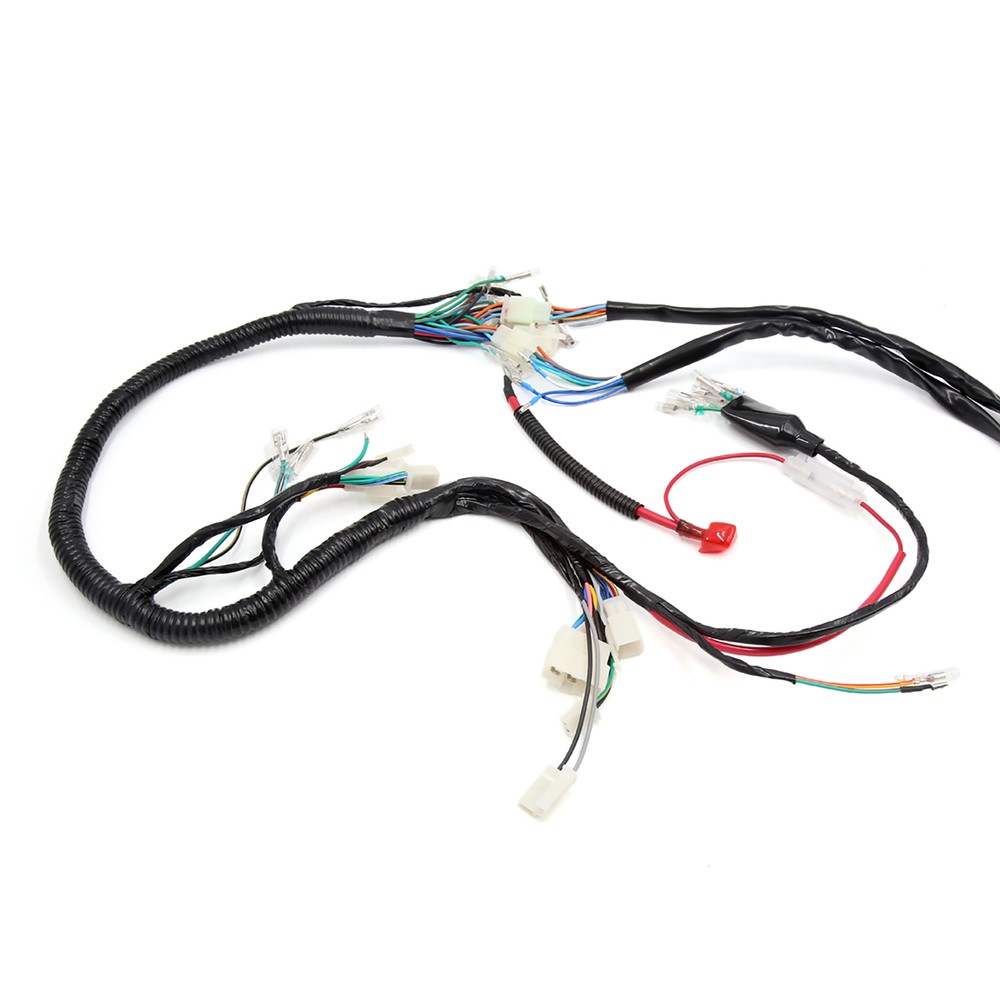 Universal Motorcycle Main Wire Harness with Handlebar Switch Kit Pack of 1