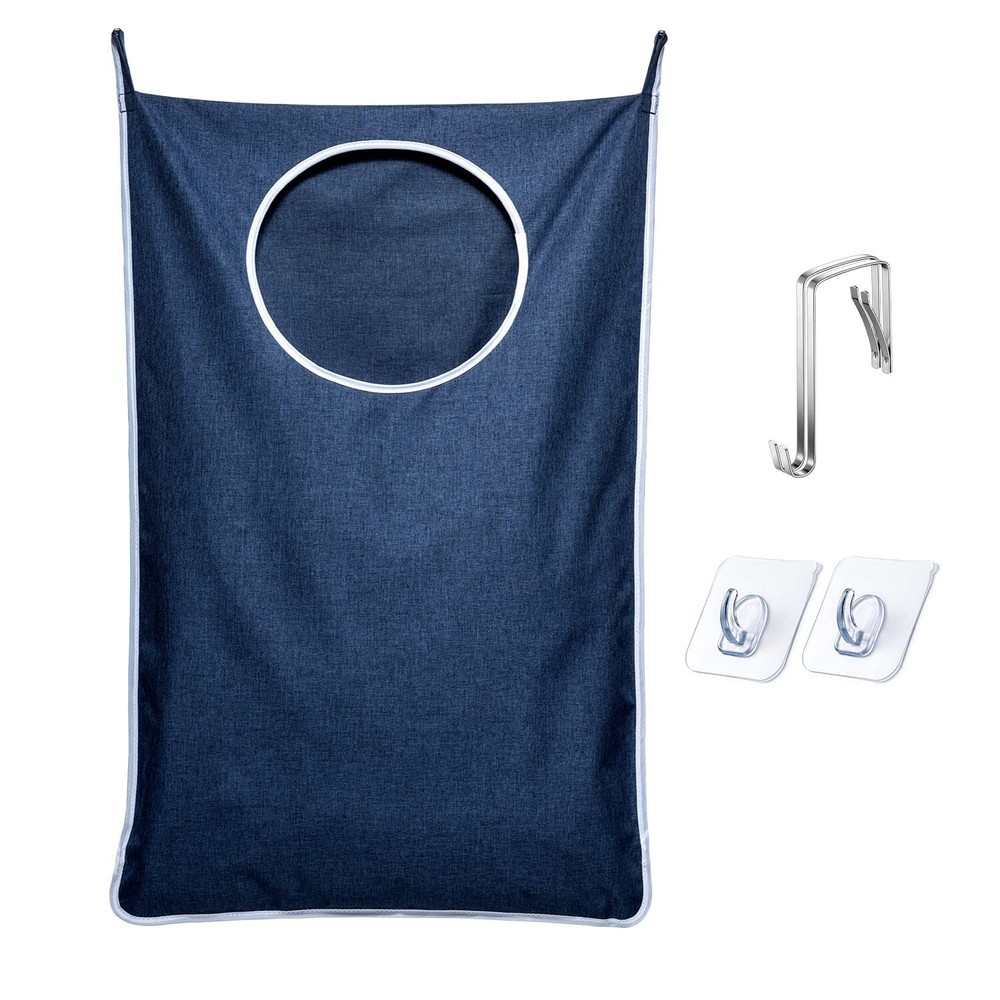 KEEPJOY XL Hanging Laundry Hamper Bag Hanging Hamper with 2 Strong Hooks for ...