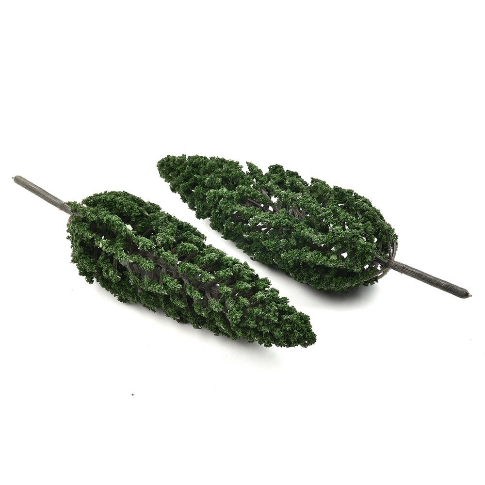 10pcs Model Pine Trees 15cm Deep Green Pines For Scale Model Railroad Layout New