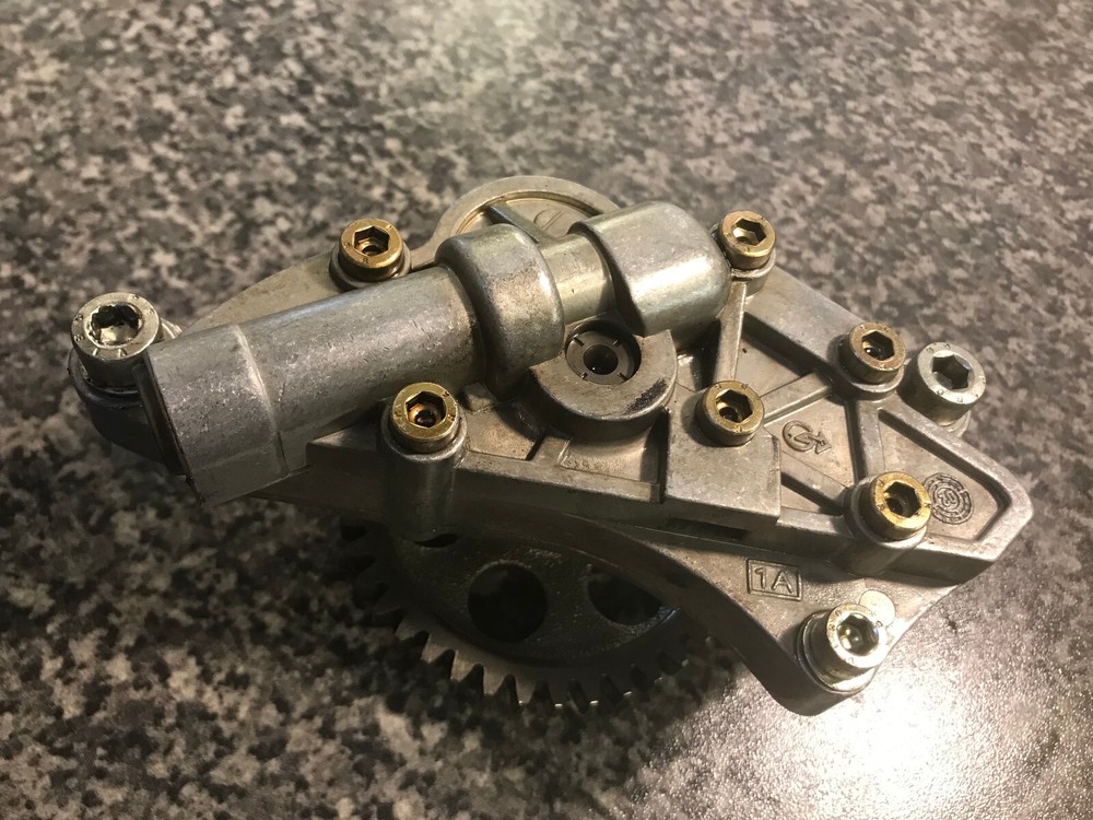 Ducati ST3 oil pump complete assembly with drive gear