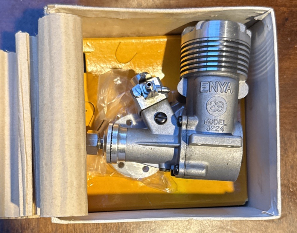 Vintage Enya 29 Model 5224 Engine Original Box