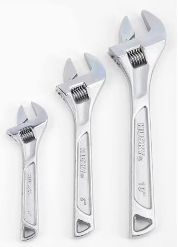 Husky Adjustable Wrench Set (3-Piece)