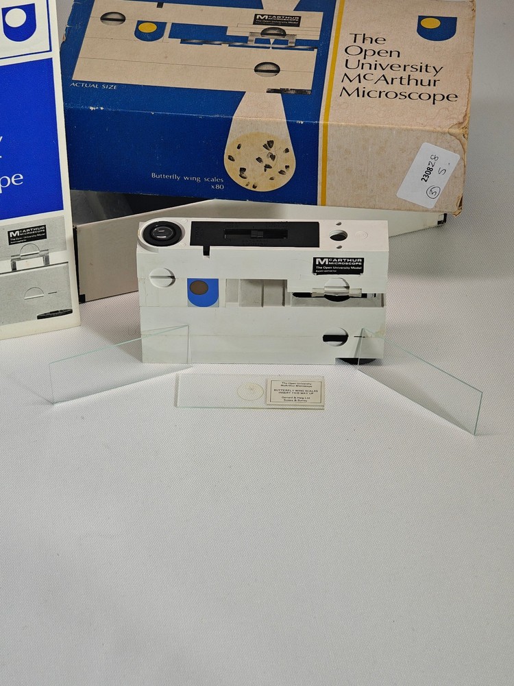 The Open University McArthur Microscope Including 3 Slides 1970 Complete
