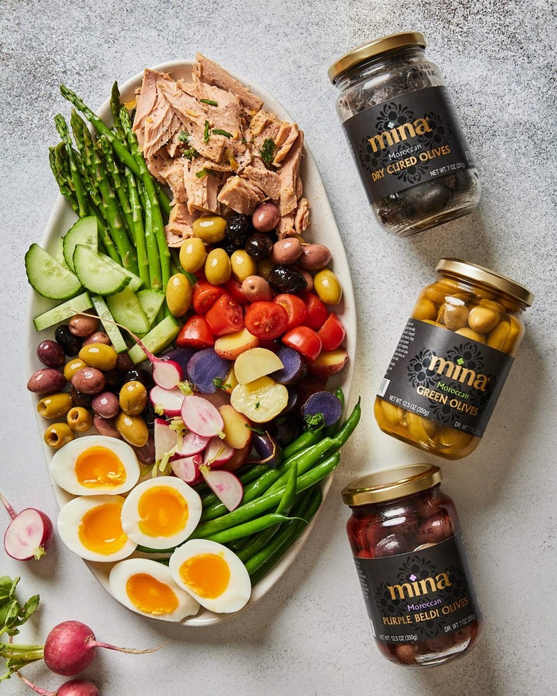 Mina Moroccan Dry Cured Black Olives