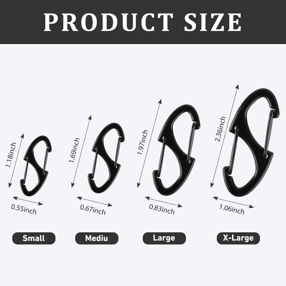 Zipper Clips Anti Theft, 20 Pcs Zipper Pull Locks for Backpacks, Double-Sided...