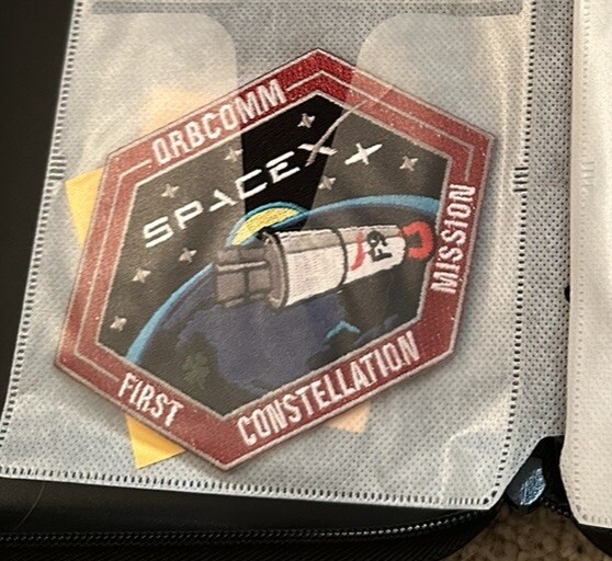 Official SpaceX Mission Patch ORBCOMM First Constellation Mission
