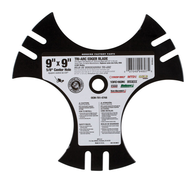 10 Pack MTD Edger Start Edger Blade 9 in. L