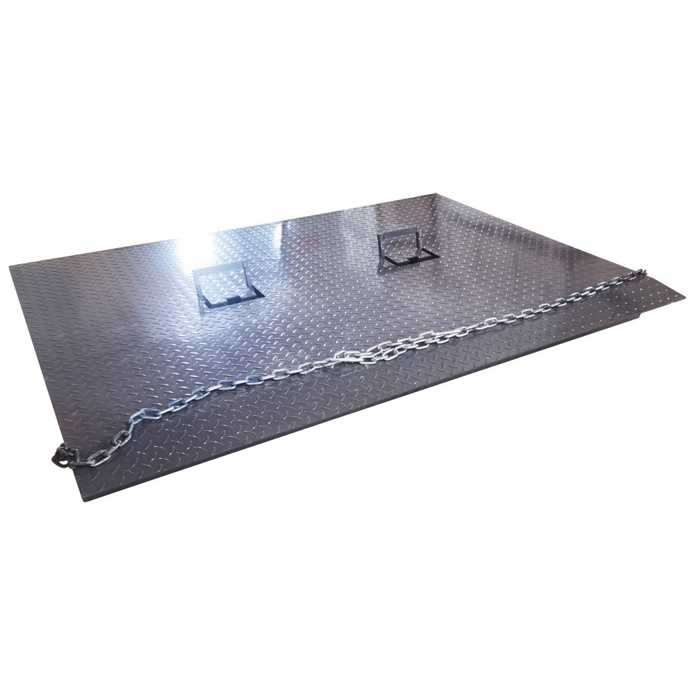 6000kg Heavy Duty Ground-to-Container Loading Ramp Platform Height-Adjustable