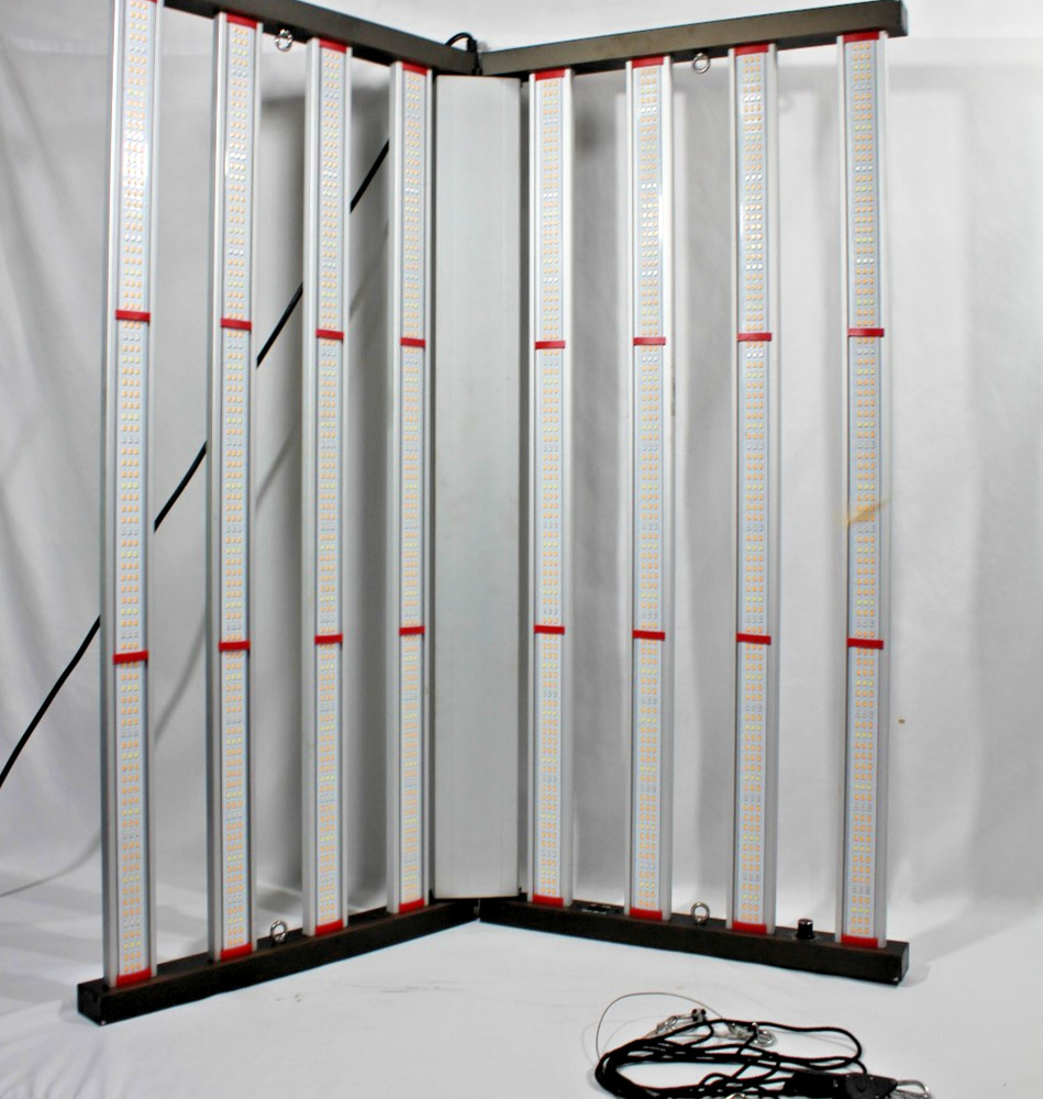 650w Full Spectrum LED Grow Light 8 bars Dimmable Hydroponics