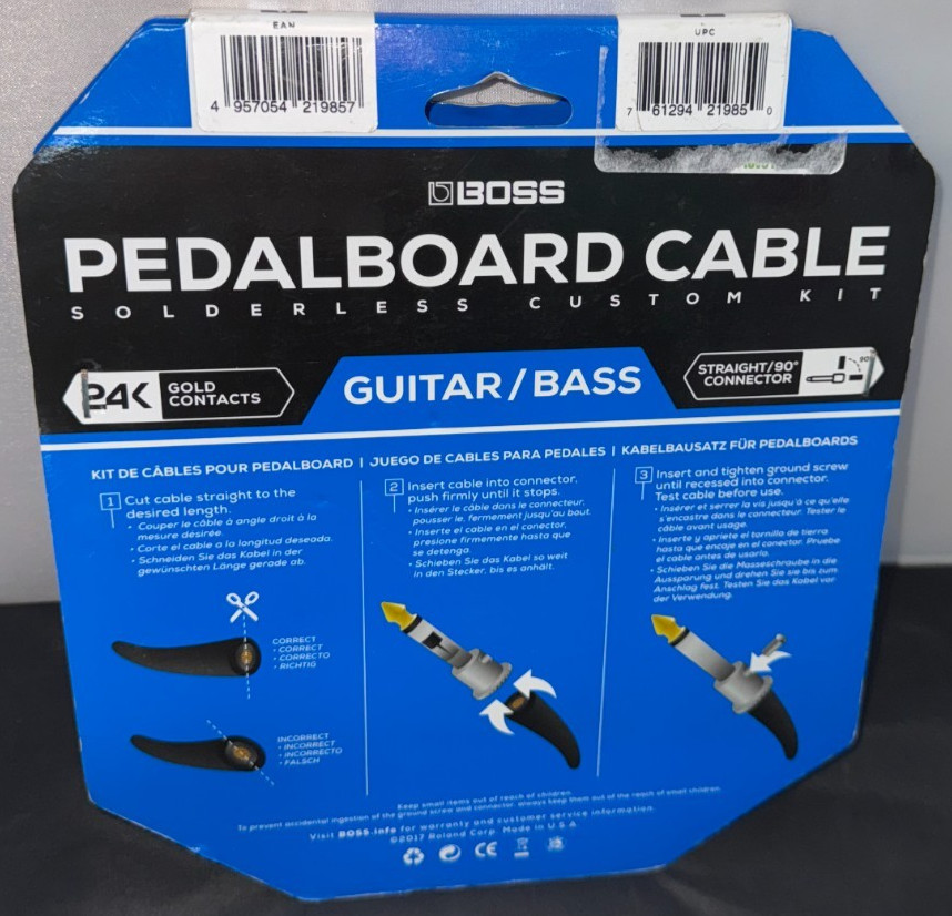 Boss Pedalboard Cable Kit BCK-24